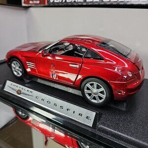 MotorMax Chrysler Crossfire Coupe 1/18 Diecast Red 2003 Rare, With Box #73100